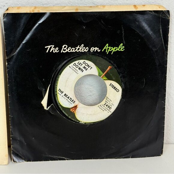 3 Vintage 45 Vinyl Record Singles Blondie & The Beatles - Picture 7 of 12